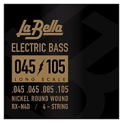LA BELLA RX-N4D - струны для 4-х струнной бас-гитары, 45-105
