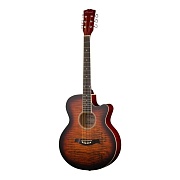 CARAYA F511-BS - акустическая гитара типа ФОЛК с вырезом