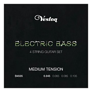 VESTON B4505 - струны для 4-х струнной бас-гитары, 45-105