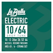 LA BELLA HRS-D1 - струны для электрогитары, 10-64