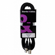 STANDS & CABLES MC-001XX-5 - микрофонный кабель, 5м.