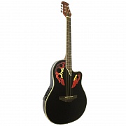MARTINEZ W-164P BK - электроакустическая гитара типа OVATION с вырезом