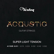 VESTON A1152B - cтруны для акустической гитары, 11-52