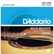 D'ADDARIO EZ910 - струны для акустической гитары, 11-52