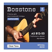 BOSSTONE AS B12-53 - струны для акустической гитары, 12-53