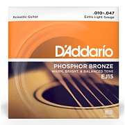D'ADDARIO EJ15 - струны для акустической гитары, 10-47