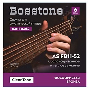 BOSSTONE AS FB11-52 - струны для акустической гитары, 11-52