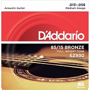 D'ADDARIO EZ930 - струны для акустической гитары, 13-56