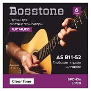 BOSSTONE AS B11-52 - струны для акустической гитары, 11-52
