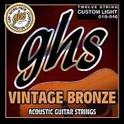 GHS VN-12CL - струны для акустической 12-ти струнной гитары, 10/10-46/24