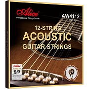 ALICE AW4112-SL - струны акустической 12-струнной гитары, 10-47