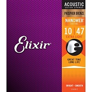 ELIXIR 16002 - струны для акустической гитары, 10-47